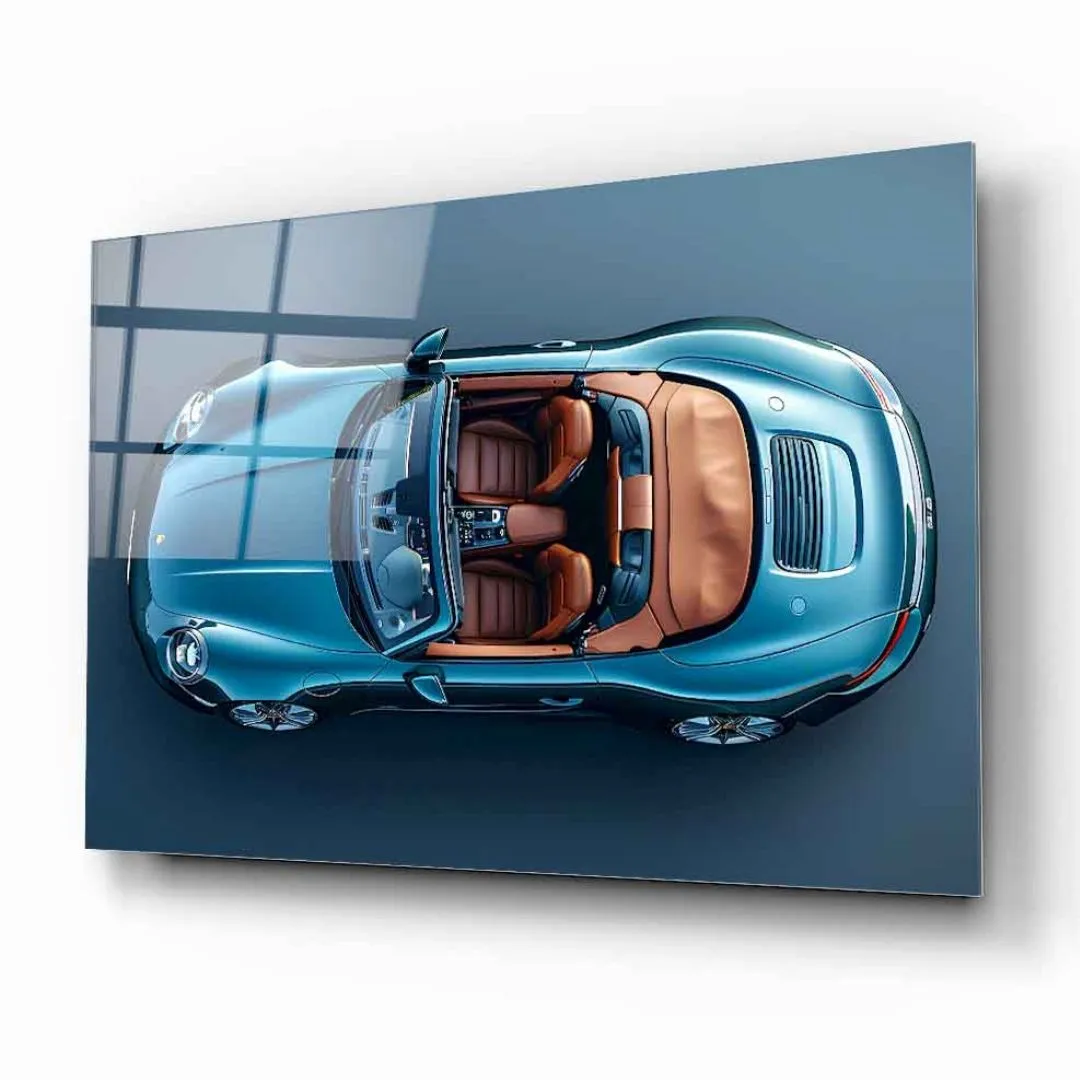 Luxury Sports Car Glass Wall Art