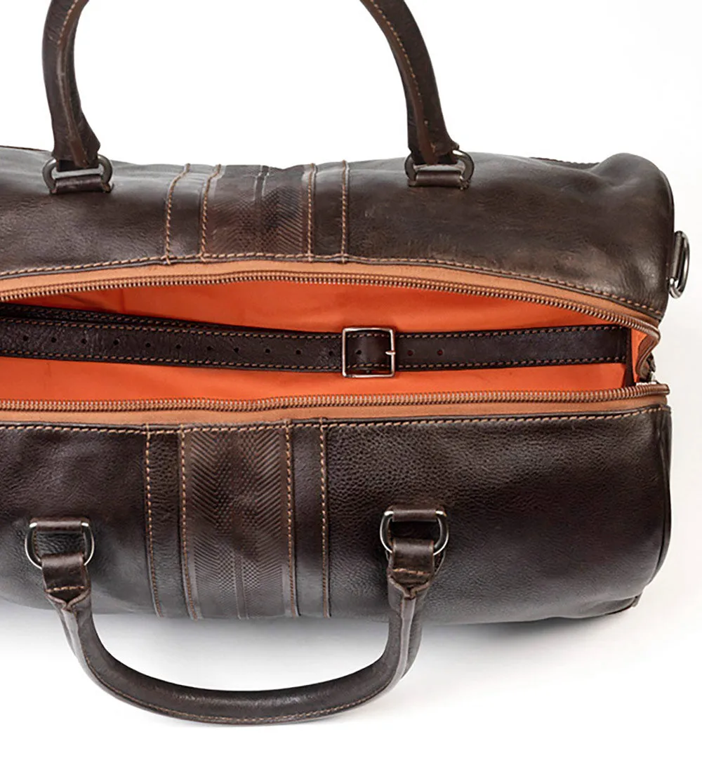 Martin Dingman Polocrosse Leather Duffel Bag