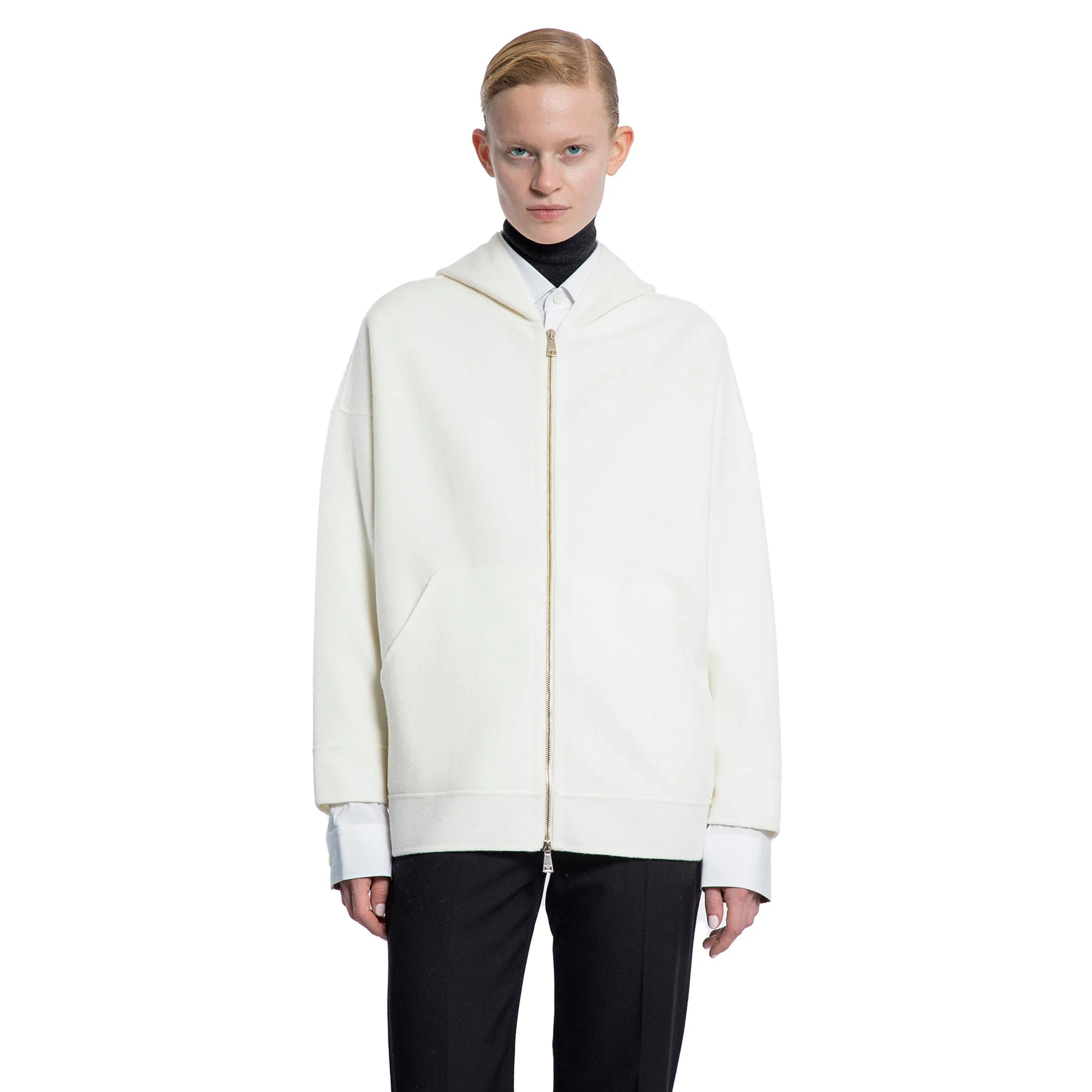 MAX MARA WOMAN OFF-WHITE SWEATSHIRTS