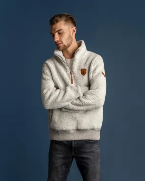 Mayberry Sherpa Light Heather Grey Pullover