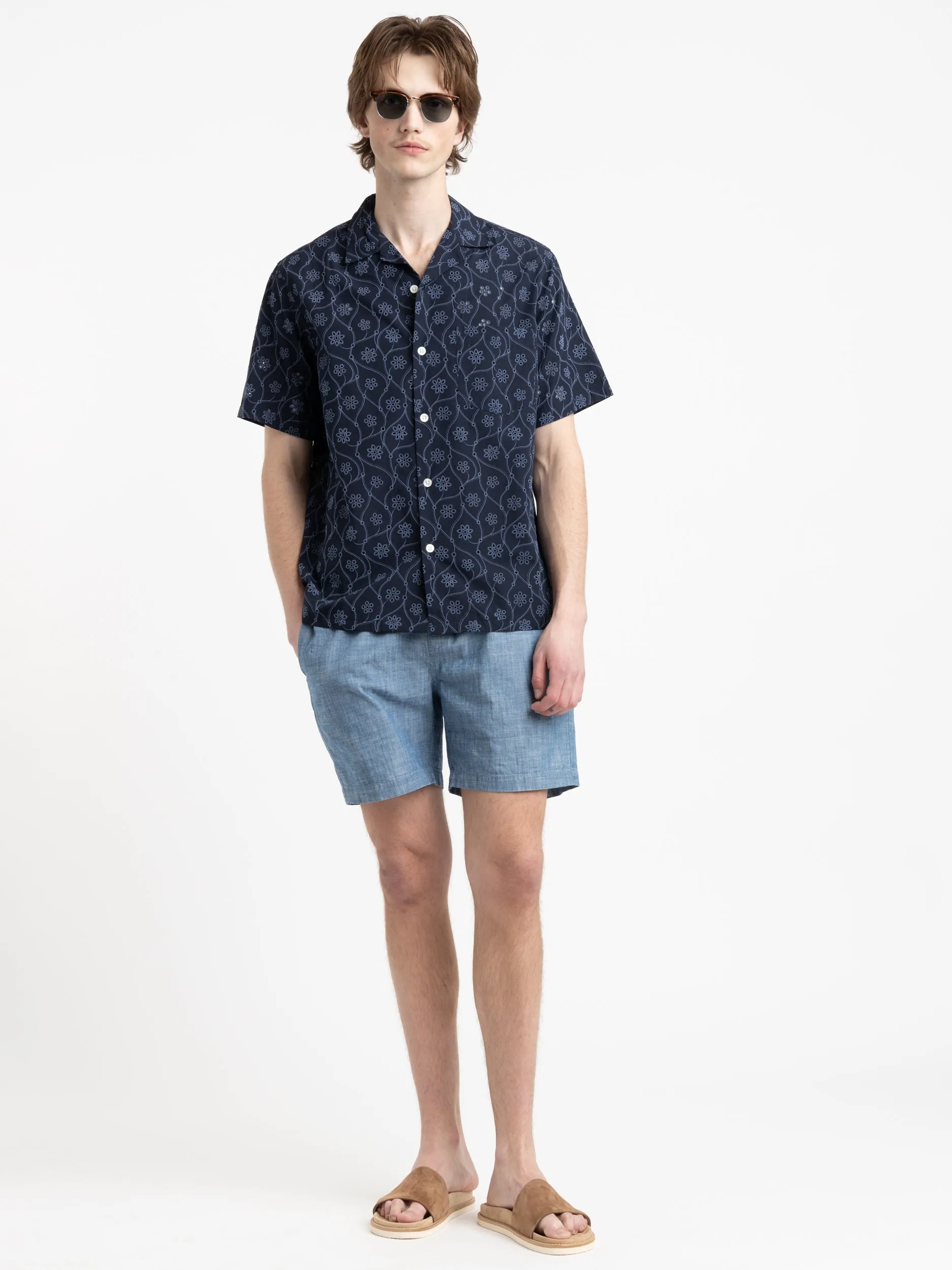 Navy Pattern Rendi Shirt