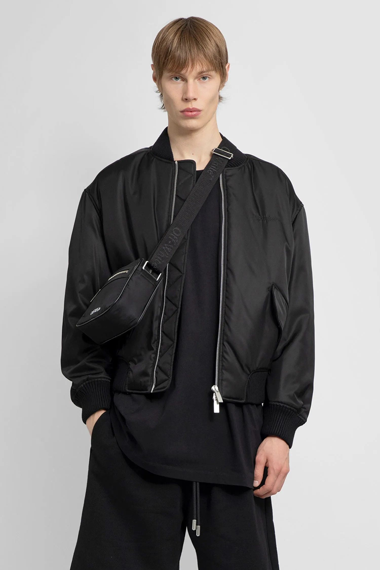 OFF-WHITE MAN BLACK JACKETS