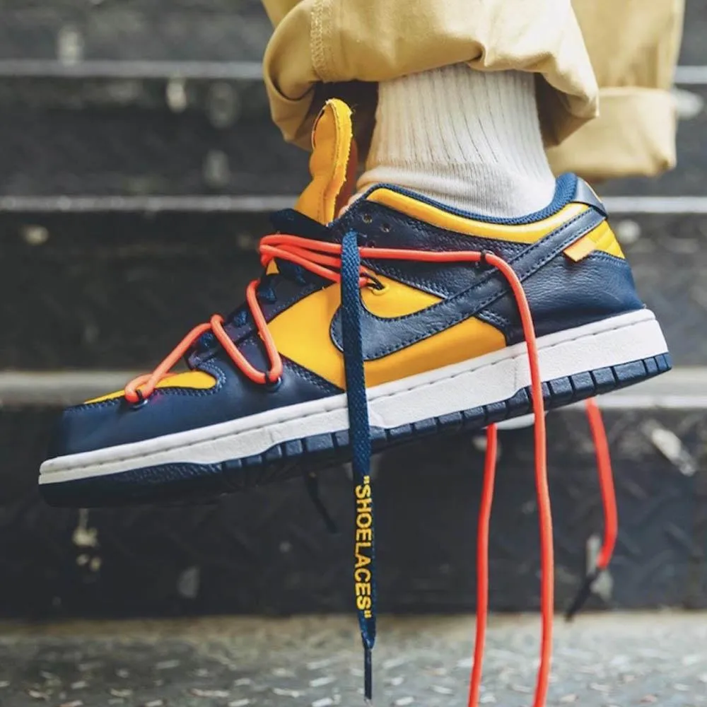 OFF-WHITE x Nike Dunk Low 'University Gold'