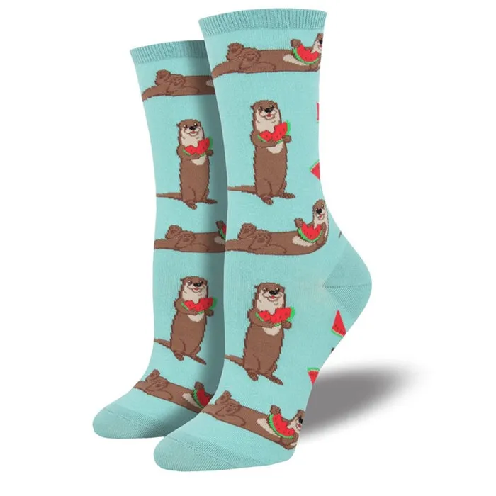 'Ottermelon' Women's printed socks