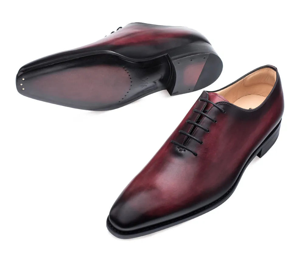 Pamplona Lace-Up Oxford Burgundy