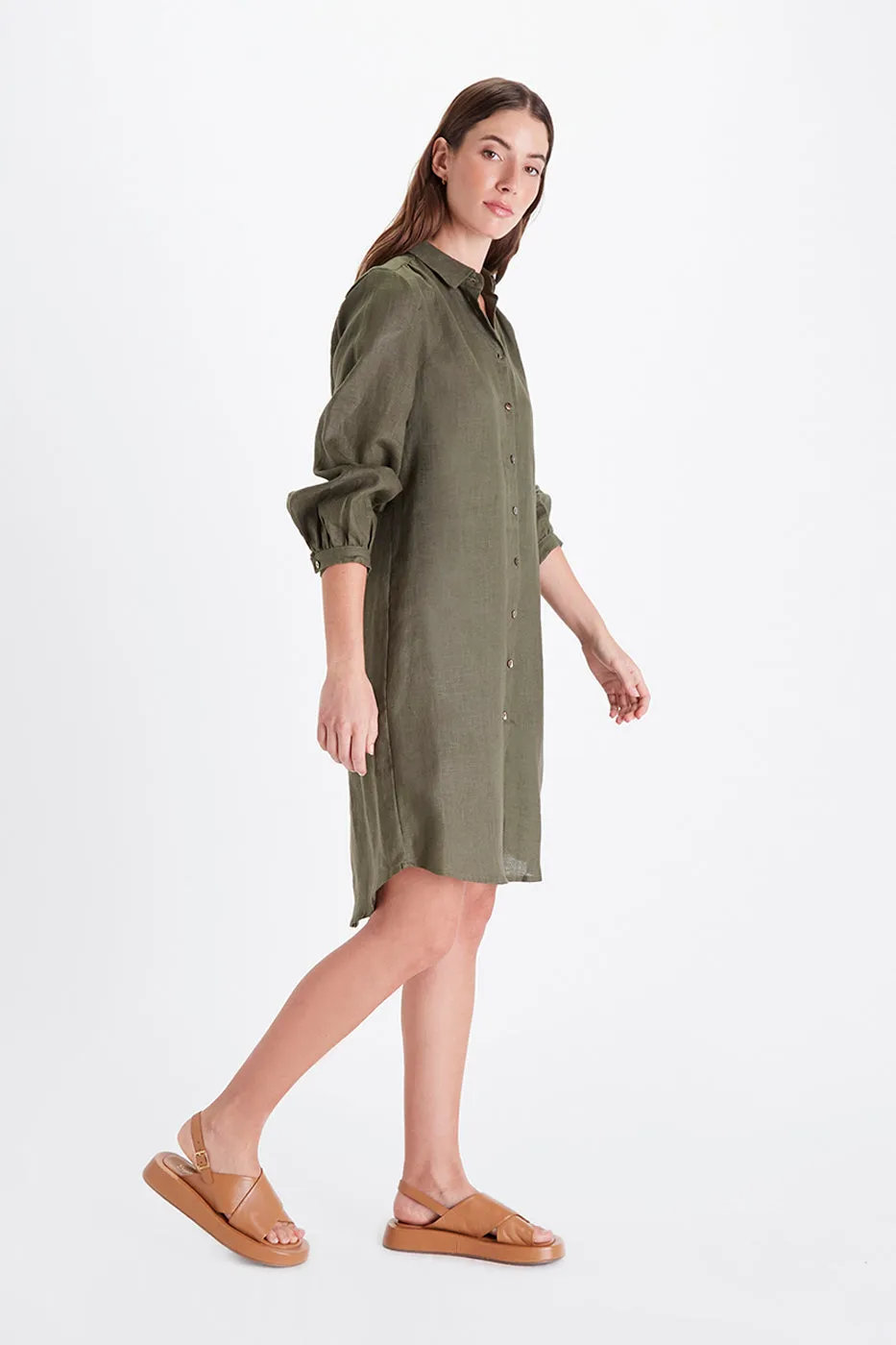 Petra Shirt Dress - Linen