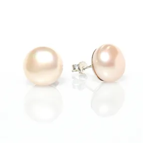 Pink Pearl Studs 10mm