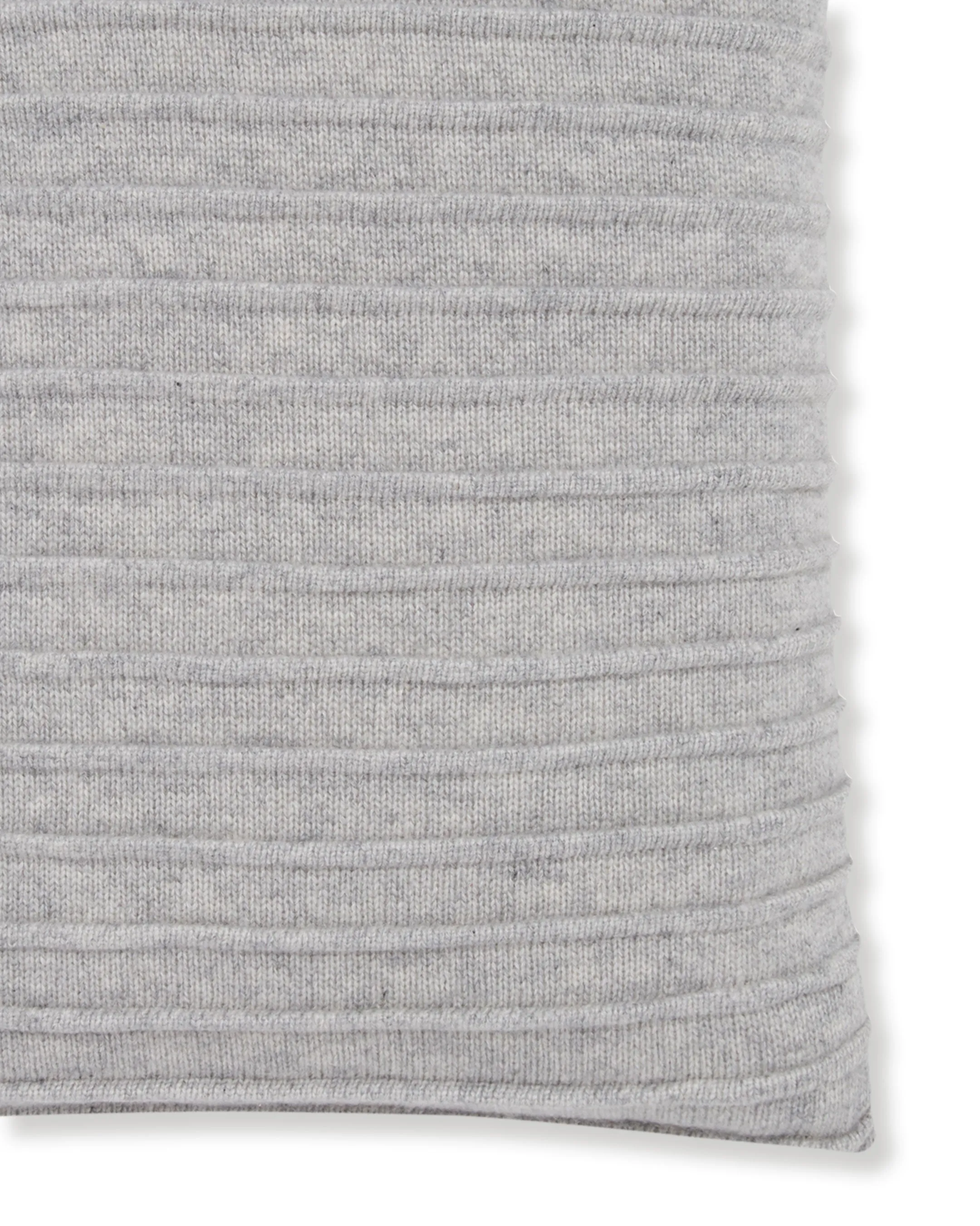 Ribbed Cashmere Cushion Fumo Grey