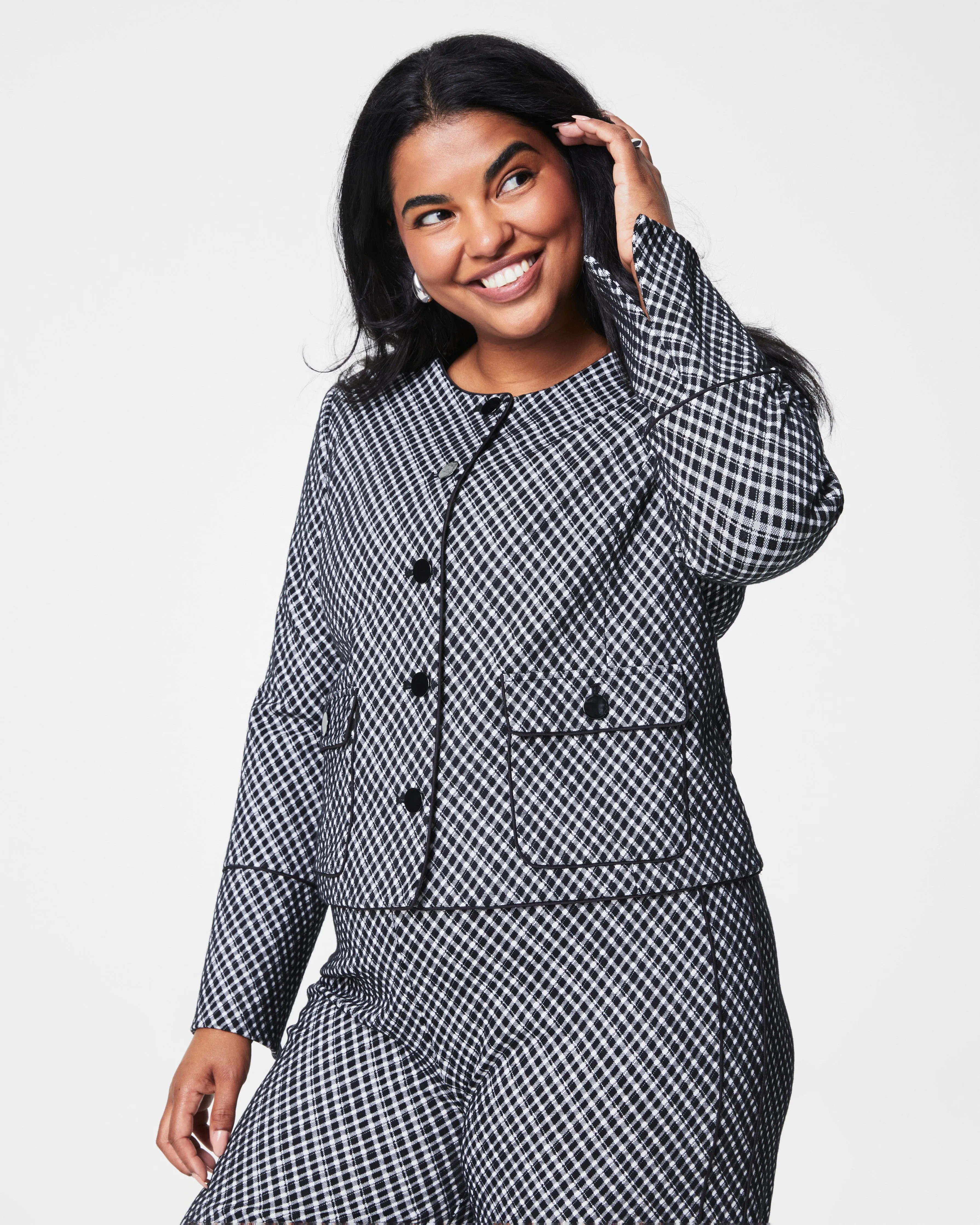 SPANX Ponte Lady Jacket in Jacquard