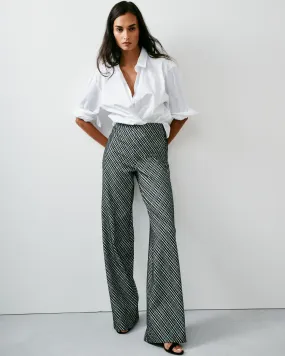 SPANXsmooth PerfectFit Ponte Wide Leg Pant in Jacquard