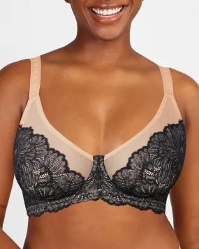 Supportive Unlined Lace Underwired Bra