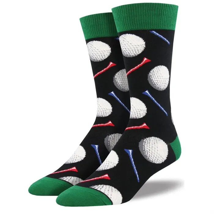 'Tee It Up' Men's printed socks