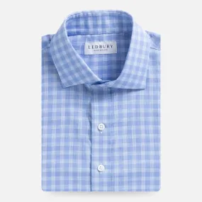 The Cornflower Albini Brys Check Custom Shirt