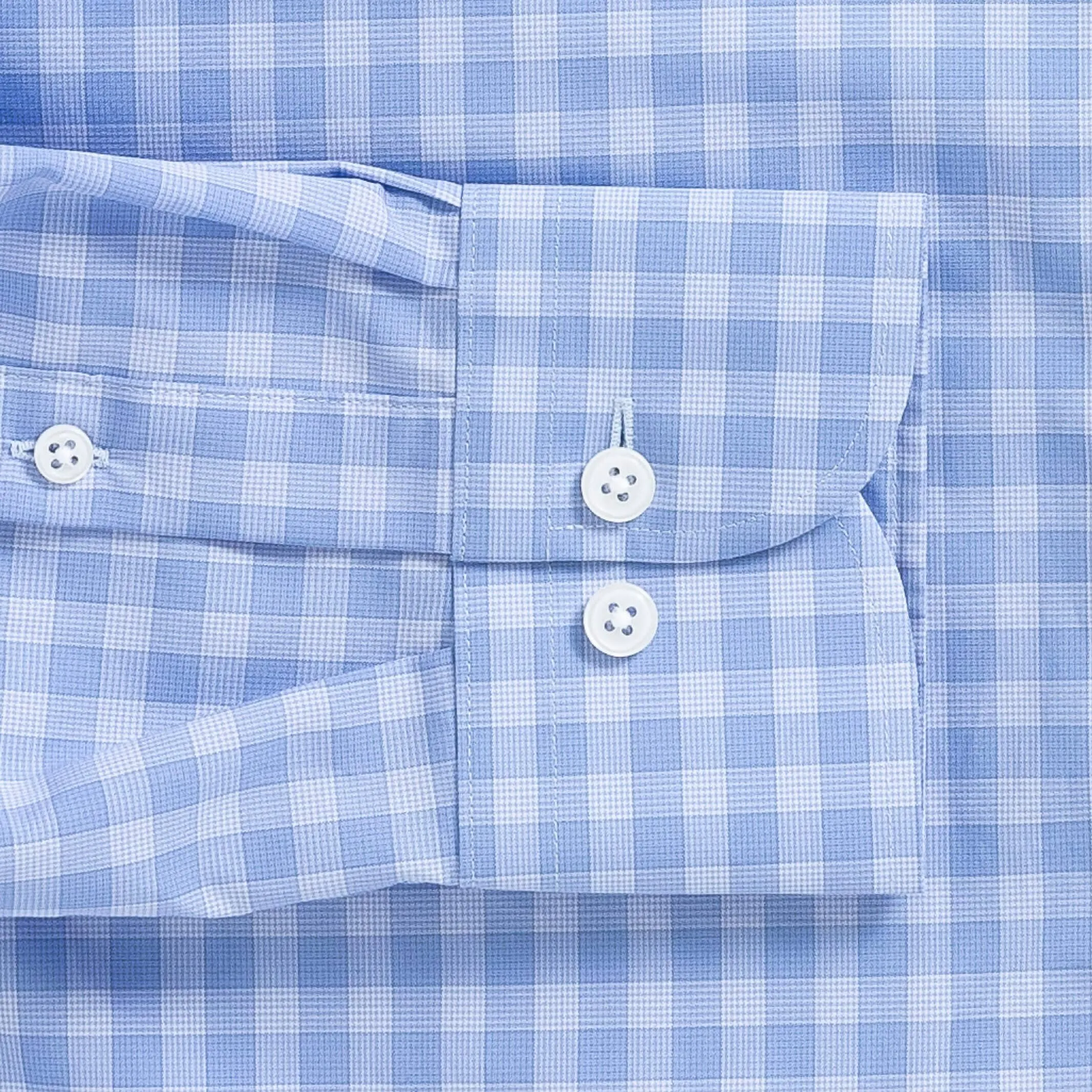 The Cornflower Albini Brys Check Custom Shirt