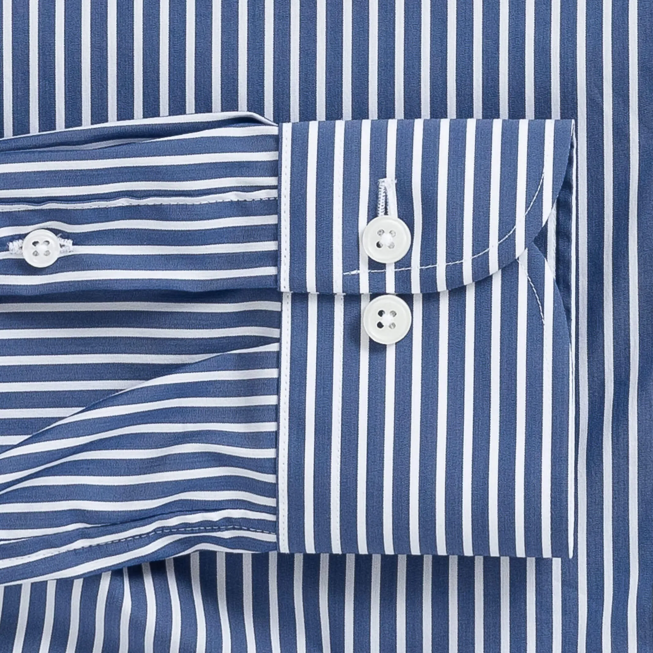 The Navy Upton Stripe Custom Shirt