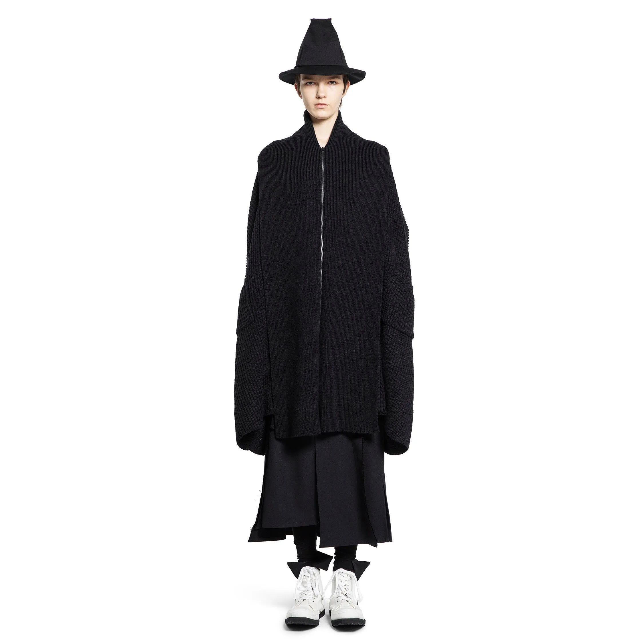 YOHJI YAMAMOTO WOMAN BLACK KNITWEAR